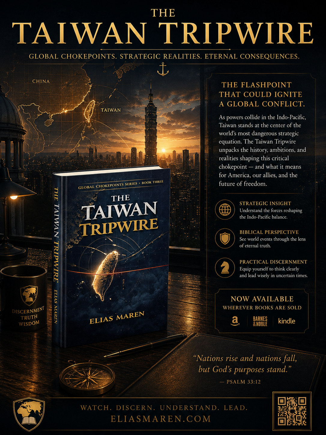 The Taiwan Tripwire by Elias Maren — Global Chokepoints Series Book Three, now available wherever books are sold